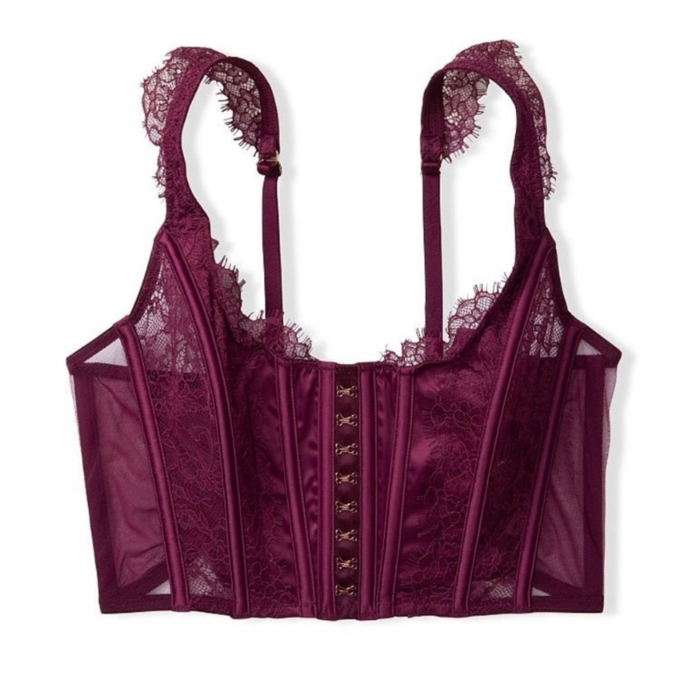 New! Victorias Secret dream angels lace corset bustier bra top 15633